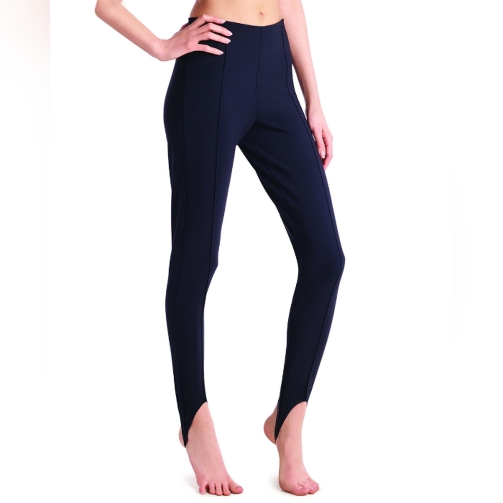 Commando Bonded Control Front Seam Stirrup Leggings in Black Sz L NWT - Picture 2 of 5